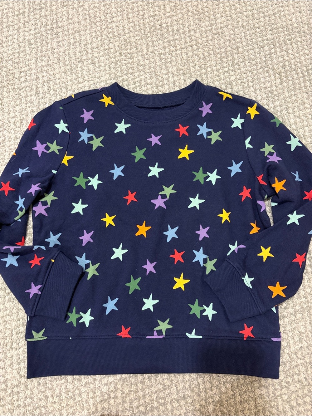 Primary Navy Multicolor Star Sweatshirt